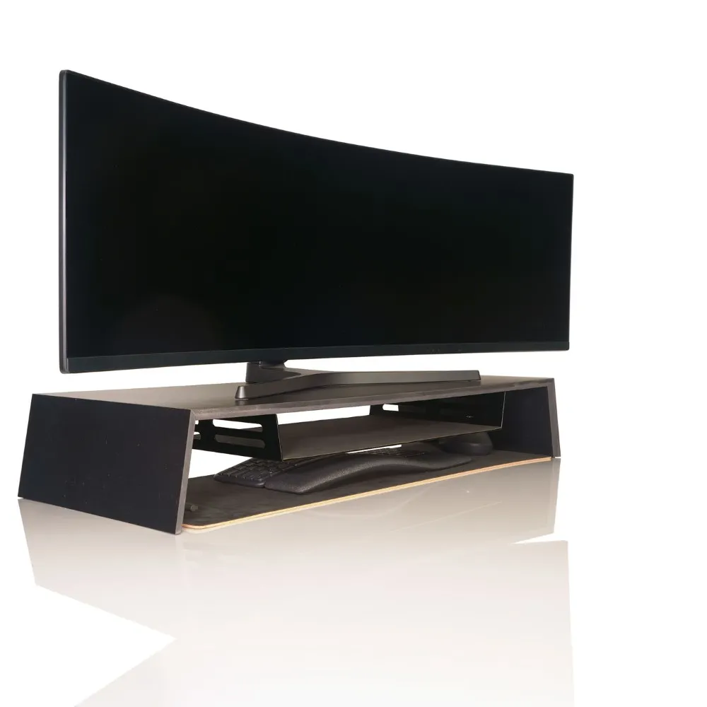 SHELF M (Noir laqué, Sans tablard métalique)